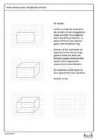 Vorschau - Arbeitsblätter - Schrägbilder zeichnen – Geometrische Körper - Seite 2