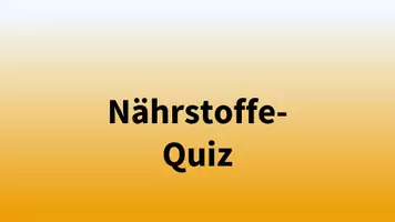Vorschau - Quiz - Jeopardy/interaktives Quiz zu den Nährstoffen - Deckblatt