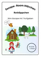 Vorschau - Arbeitsblätter - Escape- Room Märchen Rotkäppchen - Deckblatt