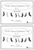 Vorschau - Arbeitsblätter - Wissensheft Welt-Down-Syndrom-Tag (inkl. Lösungen) - Seite 3