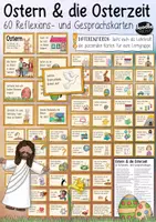 Vorschau - Spiele - Ostern / Meine Osterzeit / Osterferien - 60 Gesprächskarten Stop and Swap - Deckblatt