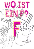 Vorschau - Arbeitsblätter - Wo ist das F? Einführung zum Buchstaben F - Deckblatt