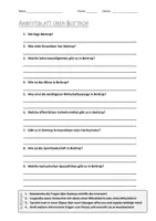 Vorschau - Arbeitsblätter - AB mit Fragen zum Thema "Bottrop" + Lösungsblatt - Deckblatt