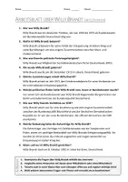 Vorschau - Arbeitsblätter - AB mit Fragen zum Thema "Willy Brandt" + Lösungsblatt + Infografik - Seite 2
