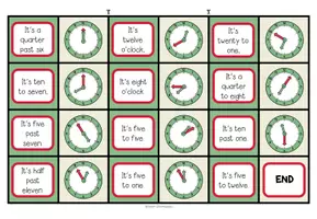 Vista previa - Unidades / Secuencias / Situaciones de Aprendizaje - Telling the time - Domino - página 2