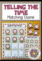 Vista previa - Juegos / Gamificación - Telling the time - Matching Game - Portada
