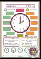 Vista previa - Unidades / Secuencias / Situaciones de Aprendizaje - Telling the time - Worksheet + Board Material - Portada