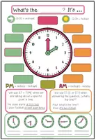 Vista previa - Unidades / Secuencias / Situaciones de Aprendizaje - Telling the time - Worksheet + Board Material - página 3