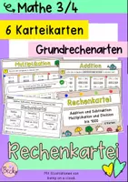 Vorschau - Aufgabenkarten - Rechenkartei I ZR bis 1000 (Grundrechenarten automatisieren) - Deckblatt
