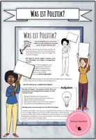 Vorschau - Arbeitsblätter - Was ist Politik? - eine Einführungsstunde (Klasse 5 und 6) - Deckblatt
