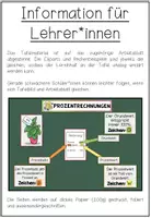 Vorschau - Arbeitsblätter - BEGRIFFE ZUR PROZENTRECHNUNG - Arbeitsblatt + Tafelmaterial - Seite 1