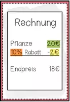 Vorschau - Arbeitsblätter - Prozentrechnung – Grundwert, Prozentwert und Prozentsatz | Arbeitsblatt und Tafelmaterial 6.–7. Klasse - Seite 3