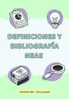 Vista previa - Unidades / Secuencias / Situaciones de Aprendizaje - Definiciones y Bibliografía NEAE - Portada