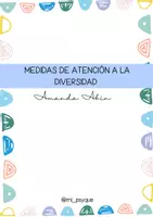 Vista previa - Refuerzo / NEE / Materiales de apoyo - Medidas atención a la diversidad - Amanda Abín - Portada