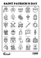 Vista previa - Hojas de trabajo - SAINT PATRICK'S DAY – Visual Dictionary & Word Search - página 1
