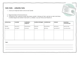 Vorschau - Arbeitsblätter - Gute Seite schlechte Seite: Websiten bewerten - Seite 3