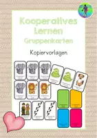 Vorschau - Bildkarten - Kooperatives Lernen - Gruppenkarten - Deckblatt