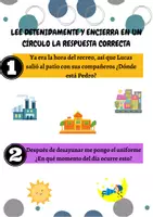 Vista previa - Hojas de trabajo - COMPRENSION LECTORA - Portada