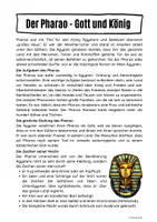Vorschau - Mal- und Bastelvorlagen - Der Pharao - Seite 1