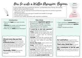 Vorschau - Unterrichtsreihen - Writing Course: How to write a written discussion (Erörterung) - Seite 2