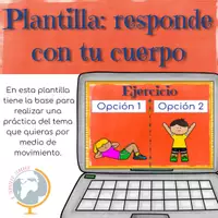 Vista previa - Elementos para la creación de materiales - Plantilla responde con tu cuerpo - Portada