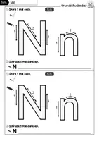 Vorschau - Arbeitsblätter - Buchstabeneinführung Buchstabe N - 1. Klasse - Seite 1