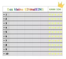 Vorschau - Interaktives Material - Das kleine 1x1 als digitale Übungsmappe mit Selbstbewertung für das iPad - Seite 1