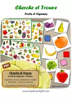 Aperçu - Jeux - Cherche et Trouve - Fruits et Légumes - Page de couverture