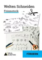 Vorschau - Fördermaterial/Inklusion - Schneiden üben - Feinmotorik - Pferdeausflug, Amazonas ... - Deckblatt