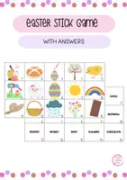 Vista previa - Juegos / Gamificación - EASTER STICK GAME - WITH ANSWERS - Portada