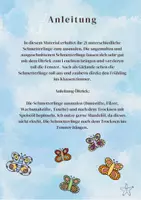 Vorschau - Mal- und Bastelvorlagen - Frühlingshafte Malvorlagen Schmetterlinge für das Fenster - Seite 1