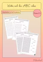 Vorschau - Arbeitsblätter - Das ABC - Wörter nach dem Alphabet ordnen - Deckblatt