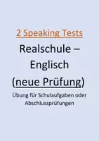 Vorschau - Arbeitsblätter - Speaking Test - Englisch Realschule - Deckblatt