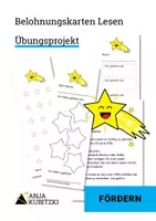 Vorschau - Fördermaterial/Inklusion - Lesen üben mit Sammelkarte - Leseförderung Übungsprojekt - Deckblatt