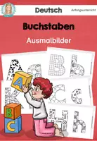 Vorschau - Stationenlernen - Buchstaben | Ausmalbilder - Deckblatt