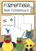 Vorschau - Anderer Materialtyp - Vierecke, Dreiecke und Kreise Formenbuch - Deckblatt