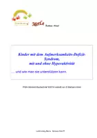 Vorschau - Text - ADHS Praktische Hilfestellungen für Lehrer und Eltern - Deckblatt