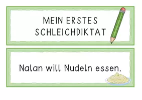 Vorschau - Anderer Materialtyp - Mein erstes Schleichdiktat - Seite 1