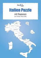 Vorschau - Stationenlernen - Italien Puzzle (mit Regionen) - Deckblatt
