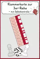 Vorschau - Spiele - Einmaleins Klammerkarte 3er-Reihe*Multiplikation - Deckblatt