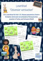 Vorschau - Arbeitsblätter - Leserätsel zu Ostern für die 1./2. Klasse - Deckblatt