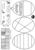 Vorschau - Arbeitsblätter - Oster-Bastelei / Ostern 3D Ei - (Muster, Pop-Art und Sketchnotes) Osterferien - Seite 1