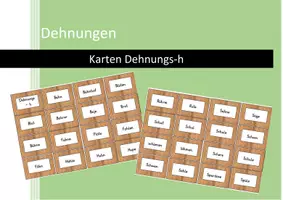 Vorschau - Stationenlernen - Karten Dehnungs-h - Deckblatt