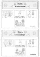 Vorschau - Arbeitsblätter - Ostern: "Lese- und Schreibtraining" - Klasse 1-4 - Sparpaket - [Arbeitsblätter zum schneiden, kleben, malen - Seite 2