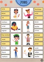 Aperçu - Feuilles d'exercices - Jobs Clip Cards | Vocabulary - Page 3