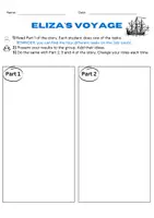 Vorschau - Arbeitsblätter - Eliza's voyage (Red Line 5) (while-reading & post-reading Material zum Text) - Seite 1