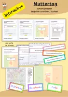 Vorschau - Interaktives Material - Muttertag Schlangensätze, Artikel, Suchsel, Interactive - Deckblatt