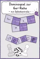 Vorschau - Spiele - Einmaleins Domino 6er-Reihe *Multiplikation - Deckblatt