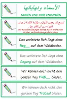 Vorschau - Aufgabenkarten - DaF / DaZ Arabisch: Endungen von Nomen - Übungskarten - Seite 2