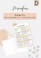 Vorschau - Arbeitsblätter - Redekarten Deutsch Abiturvorbereitung: Materialpaket - Deckblatt